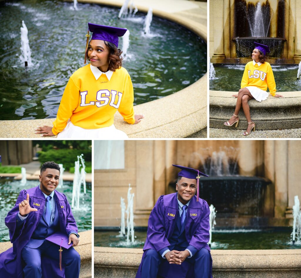 Senior Photo Photography in the quad in Baton Rouge, Louisiana