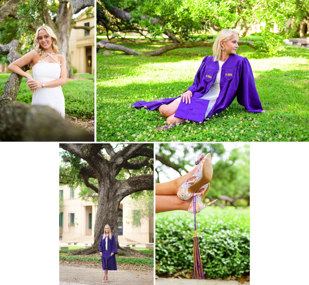 Senior Portrait Photography in the quad in Baton Rouge, Louisiana