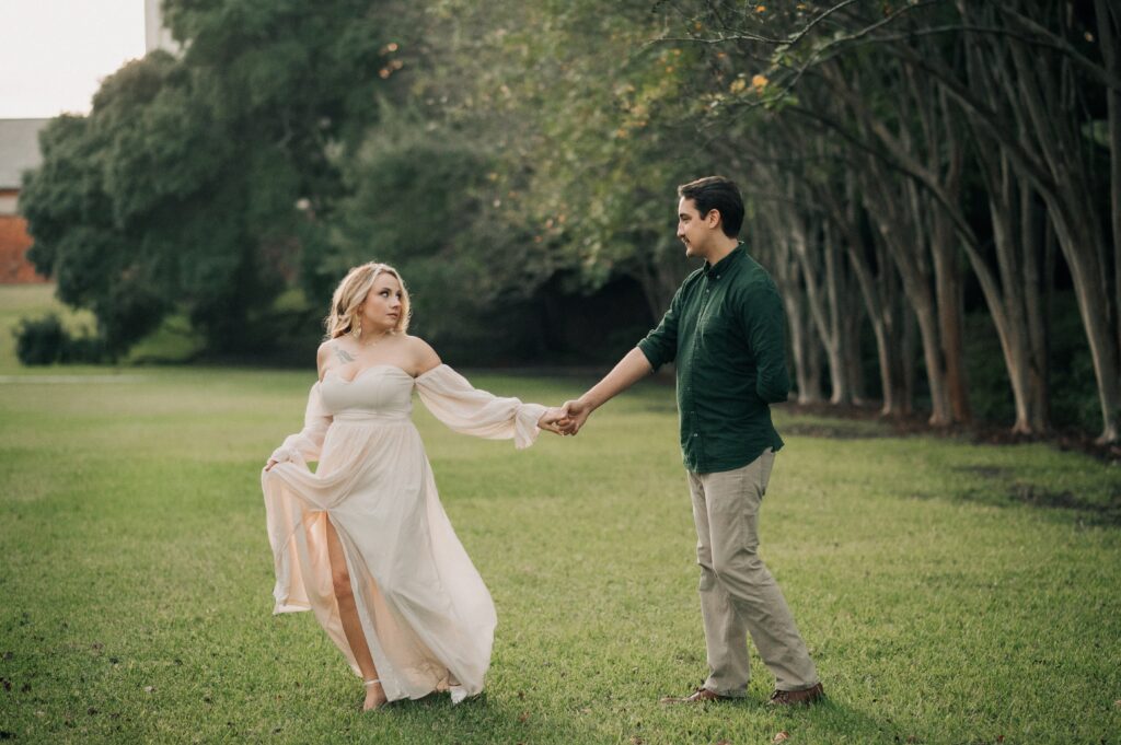 Winter Engagement Photography at Arsenal Park in Baton Rouge, Louisiana