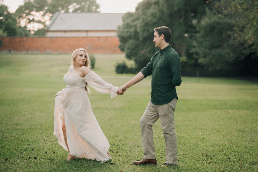 Winter Engagement Photography at Arsenal Park in Baton Rouge, Louisiana