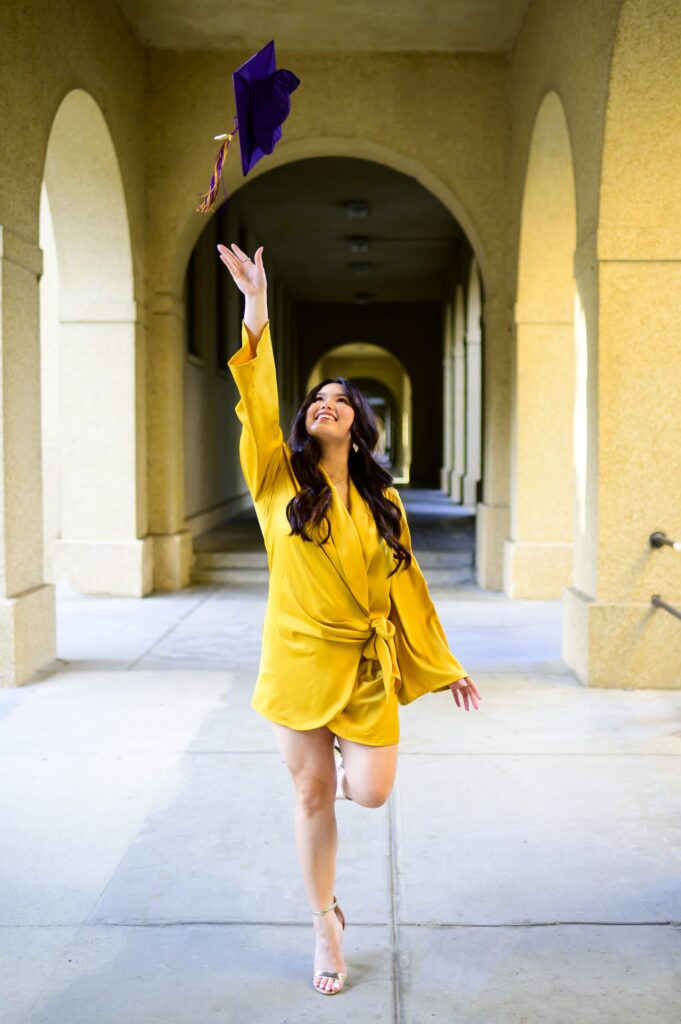 LSU Senior Photos in the Quad on LSU Campus in Baton Rouge, Louisiana