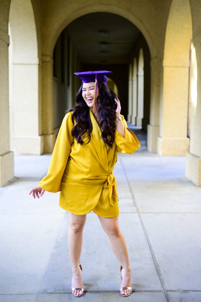 LSU Senior Photos in the Quad on LSU Campus in Baton Rouge, Louisiana