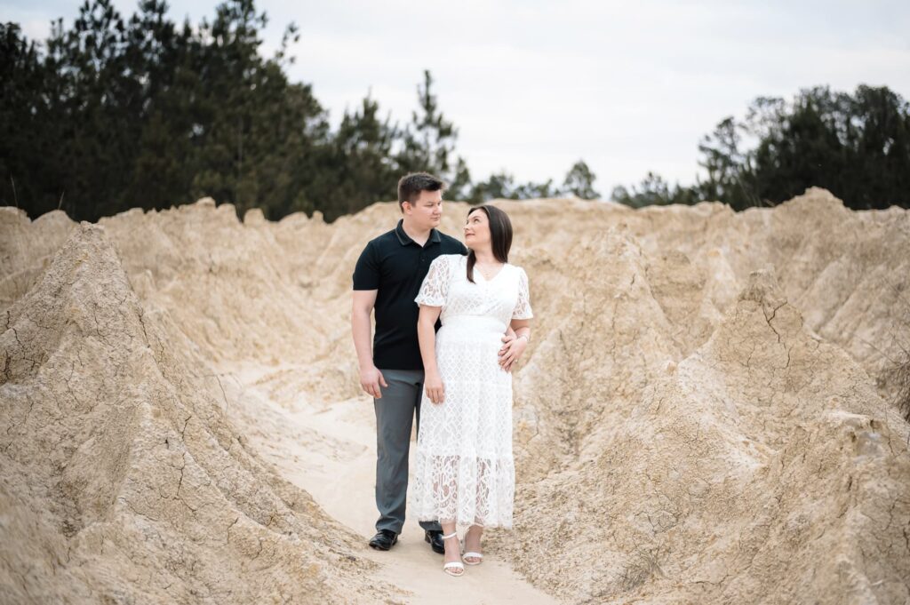 Engagement Portraits at the Sand Dunes in Covington Louisiana