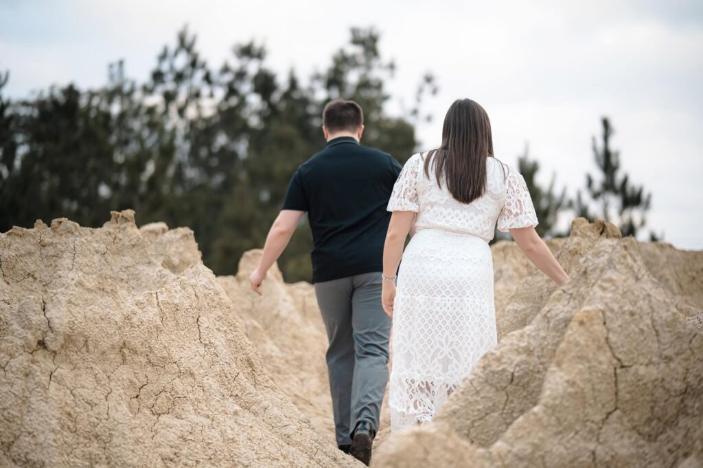 Engagement Portraits at the Sand Dunes in Covington Louisiana