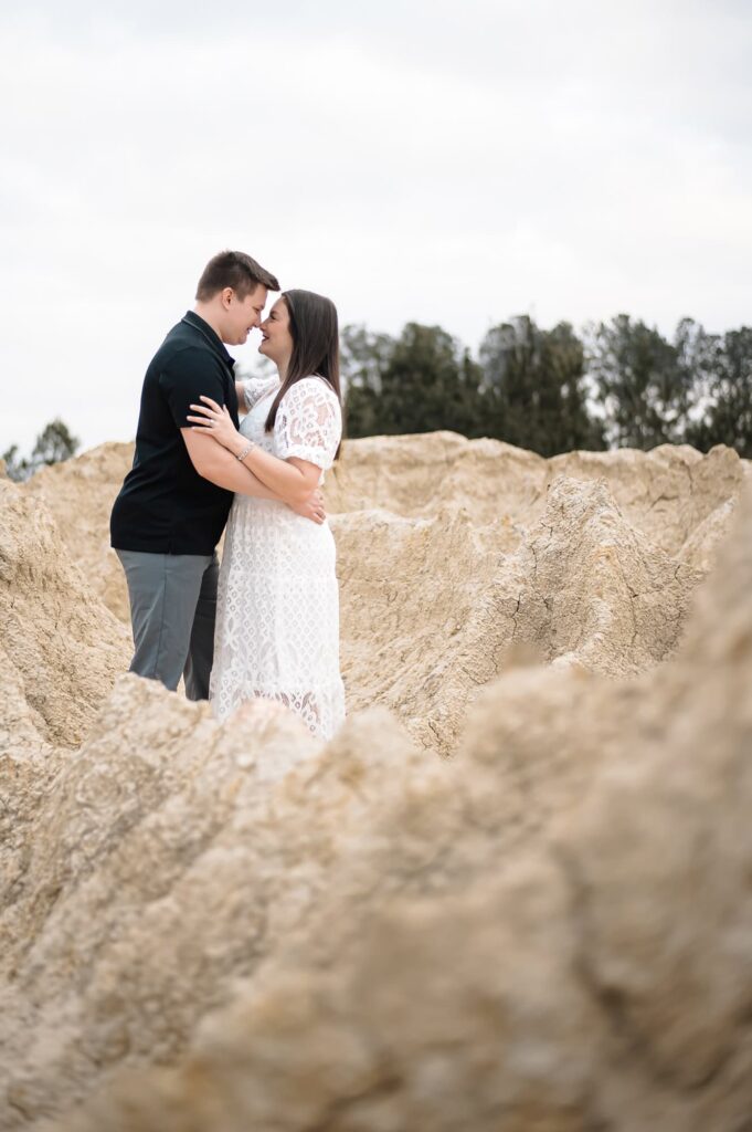 Engagement Portraits at the Sand Dunes in Covington Louisiana