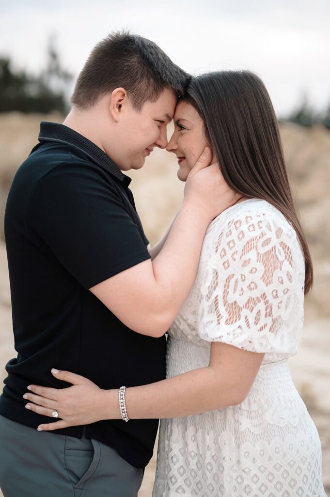 Engagement Portraits at the Sand Dunes in Covington Louisiana