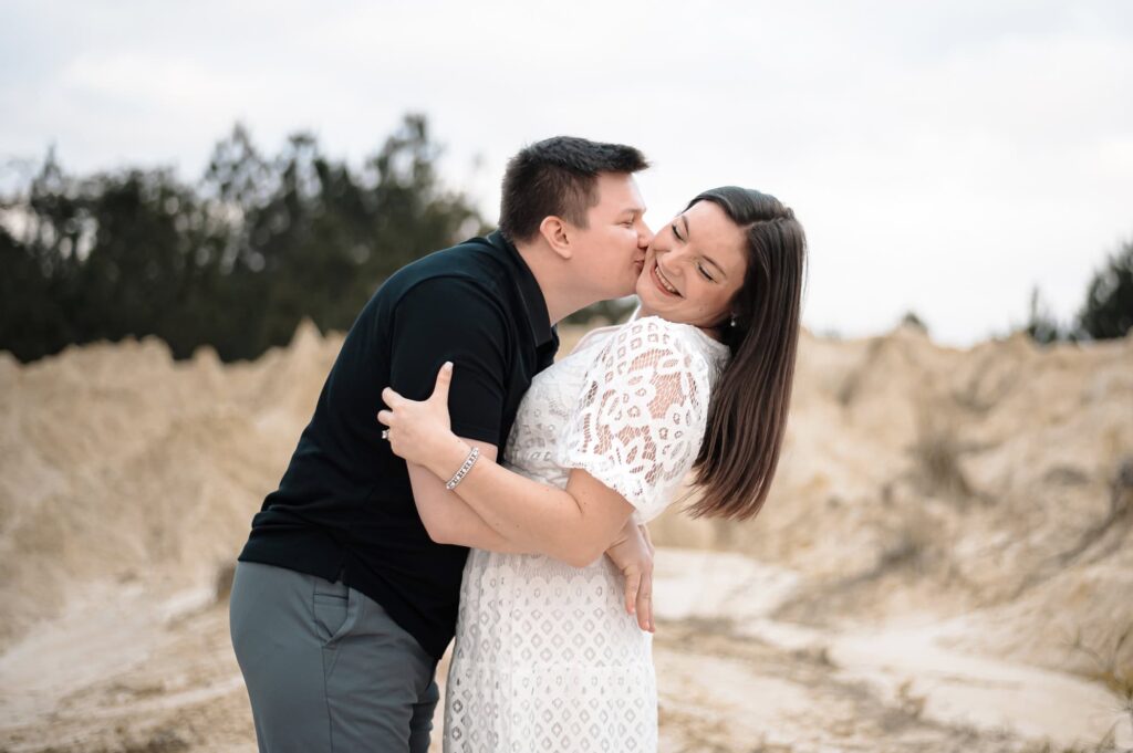 Engagement Portraits at the Sand Dunes in Covington Louisiana