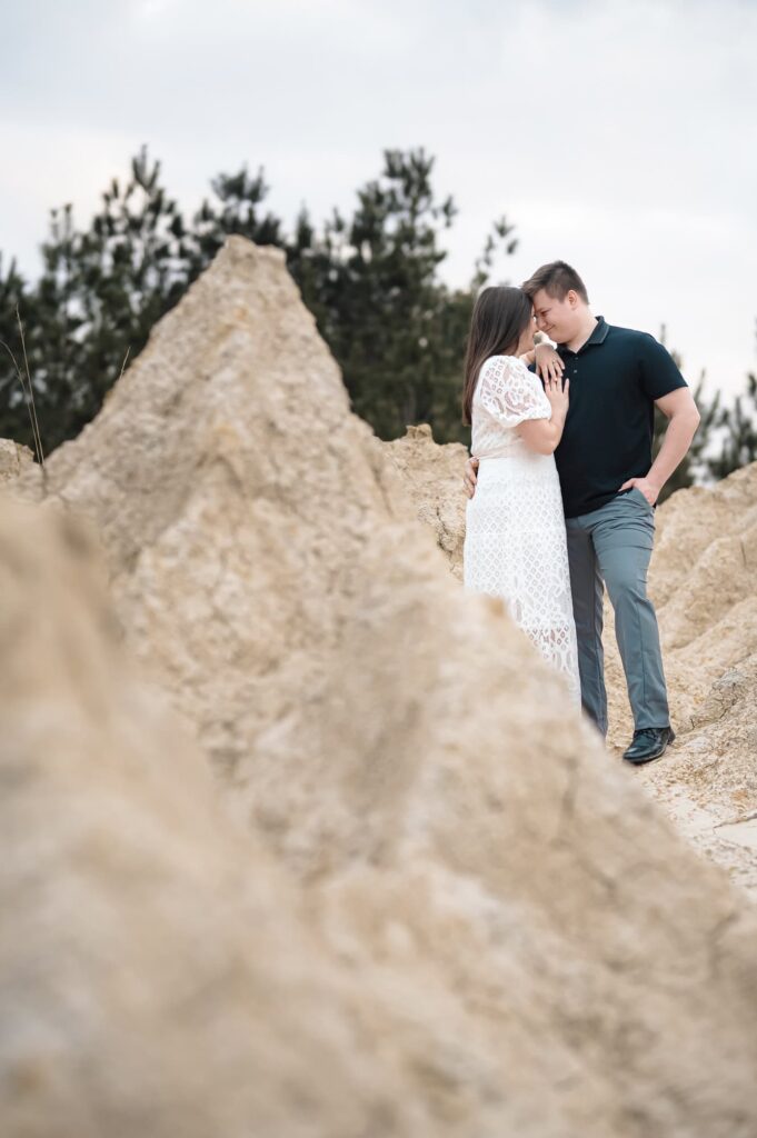 Engagement Portraits at the Sand Dunes in Covington Louisiana