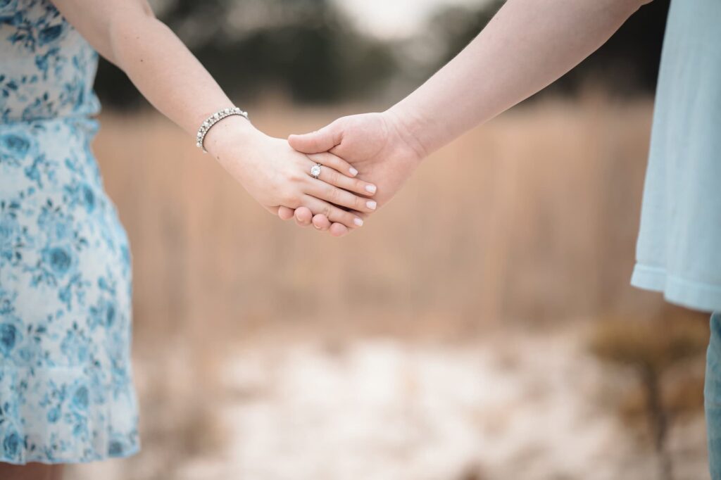 Engagement Portraits at the Sand Dunes in Covington Louisiana