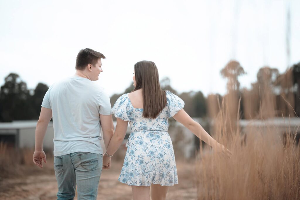 Engagement Portraits at the Sand Dunes in Covington Louisiana