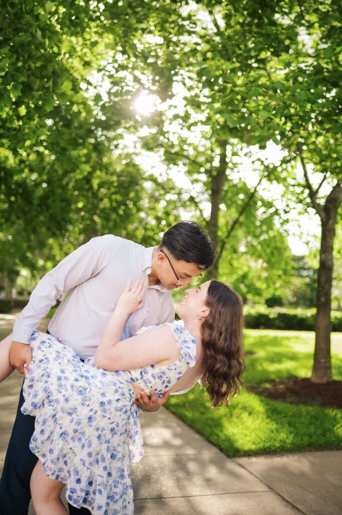 Engagement Portraits in Downtown Baton Rouge, Louisiana