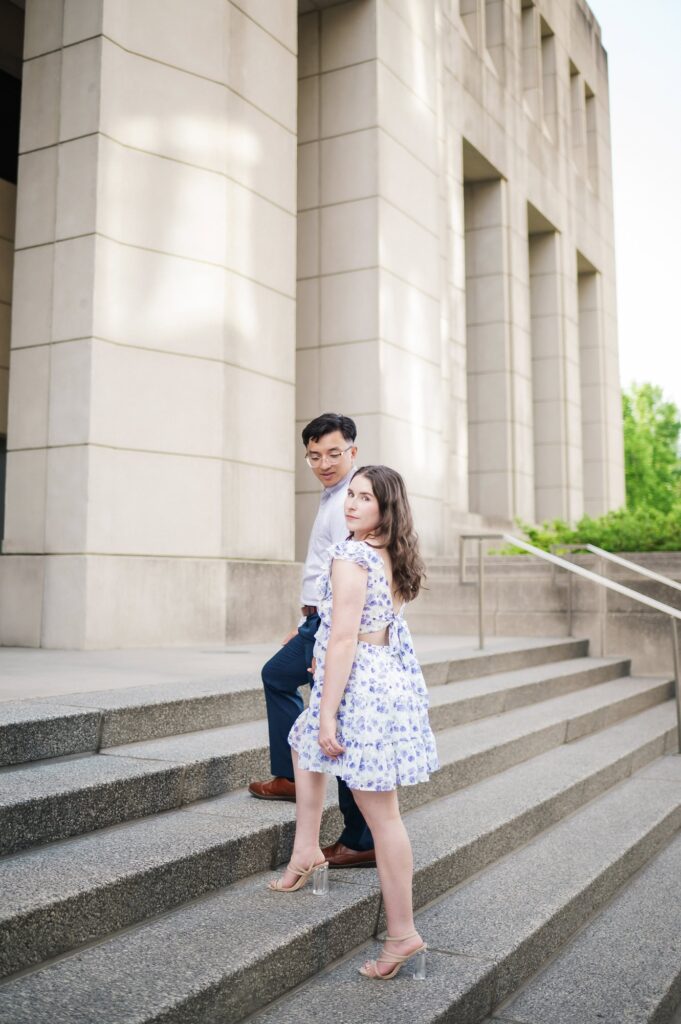 Engagement Portraits in Downtown Baton Rouge, Louisiana