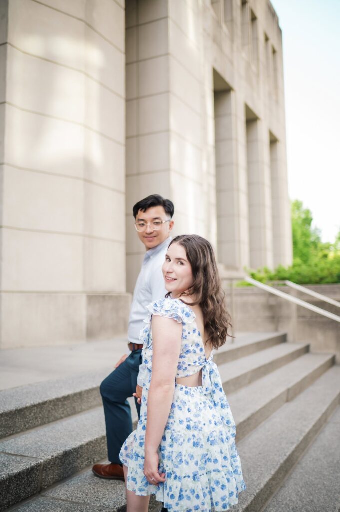 Engagement Portraits in Downtown Baton Rouge, Louisiana