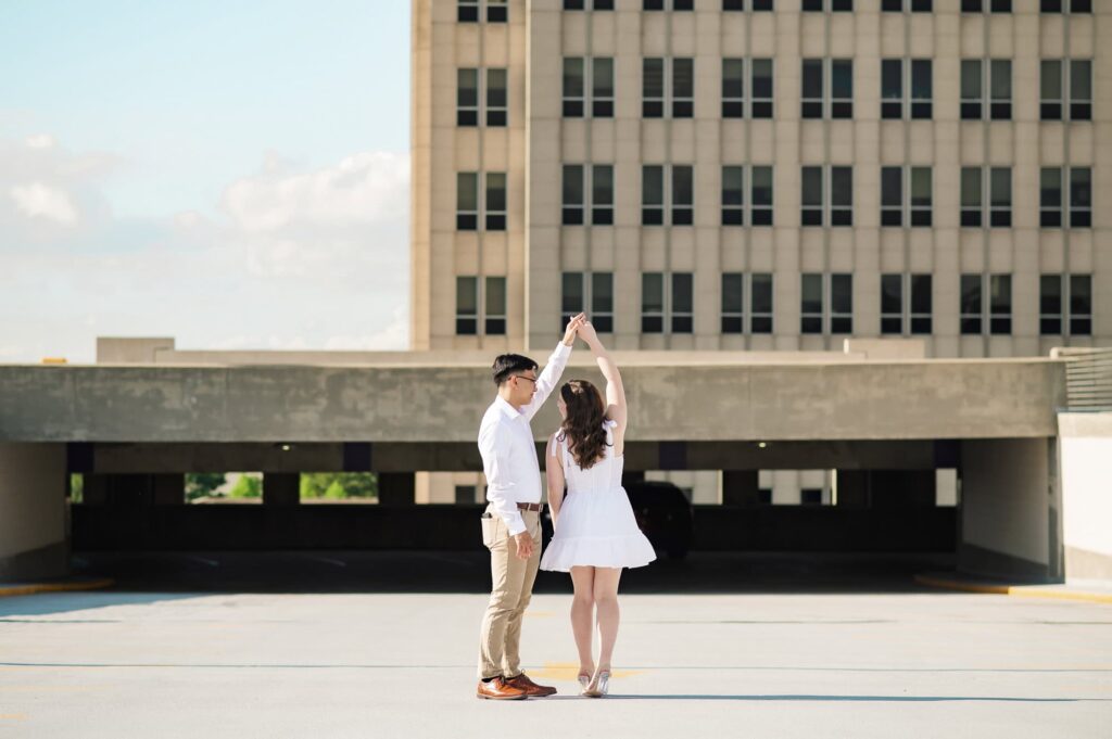 Engagement Portraits in Downtown Baton Rouge, Louisiana