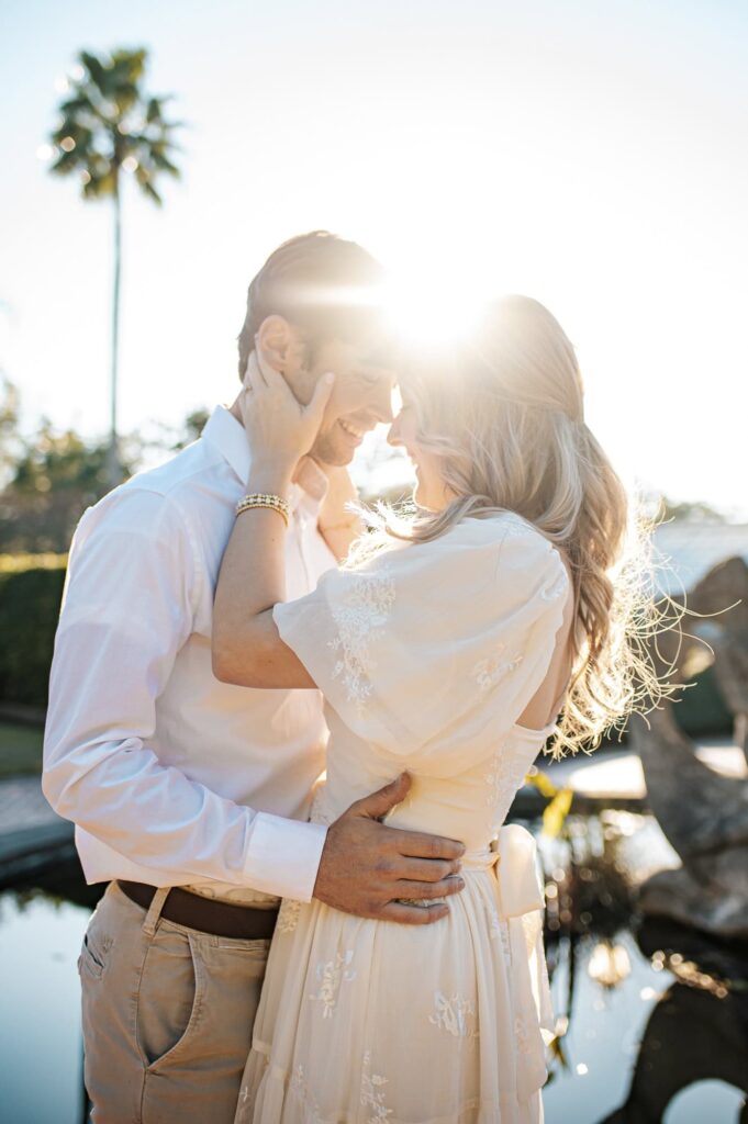 Engagement Portraits at The New Orleans Botanical Garden in Louisiana