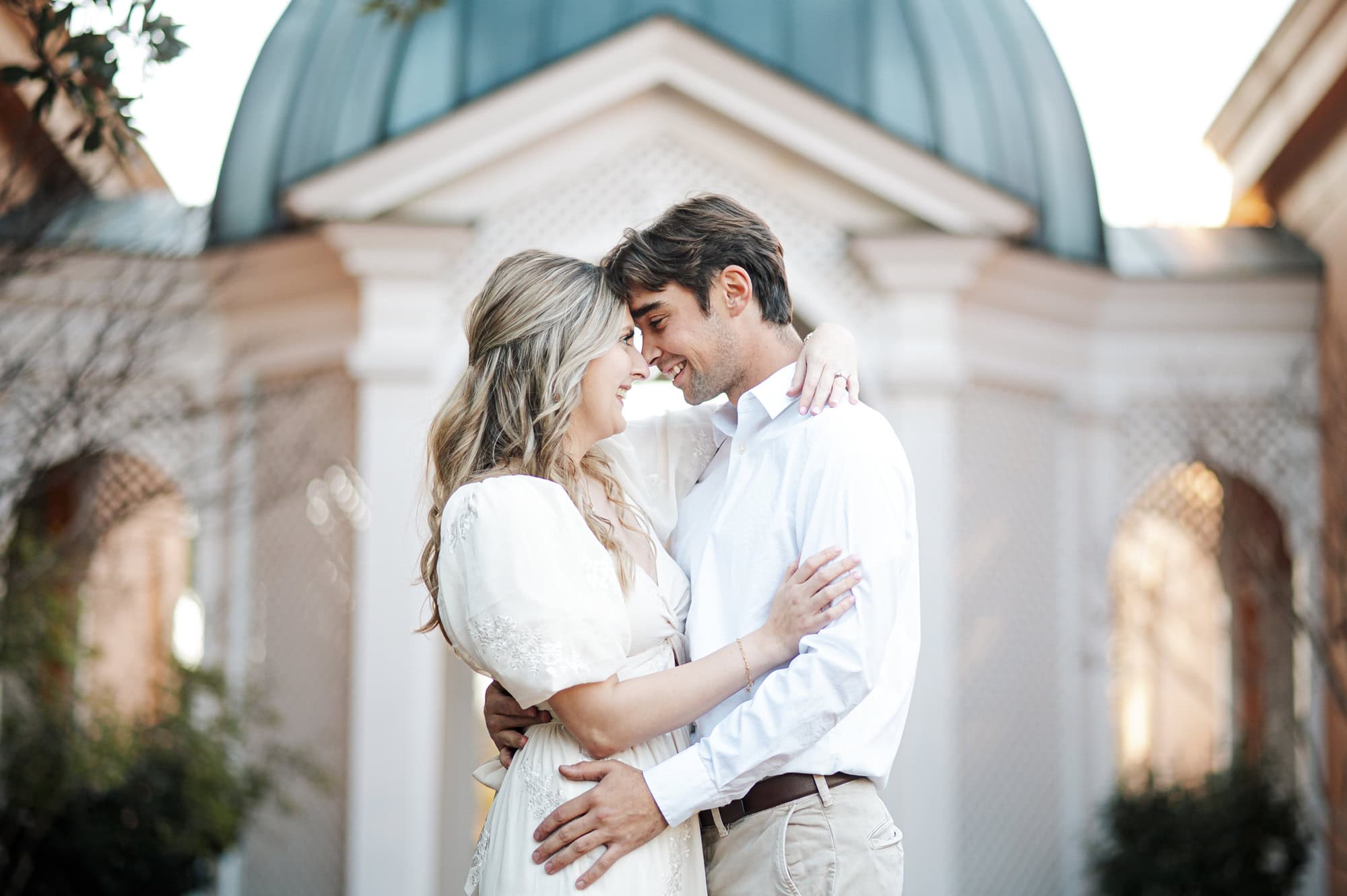 Engagement Portraits at The New Orleans Botanical Garden in Louisiana