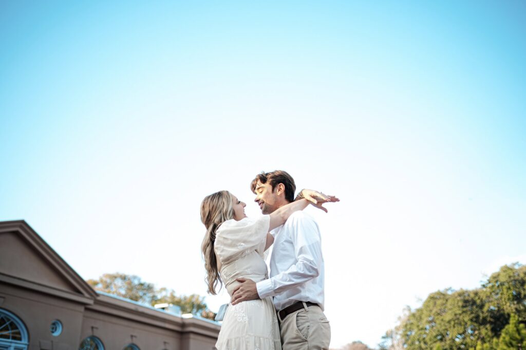 Engagement Portraits at The New Orleans Botanical Garden in Louisiana