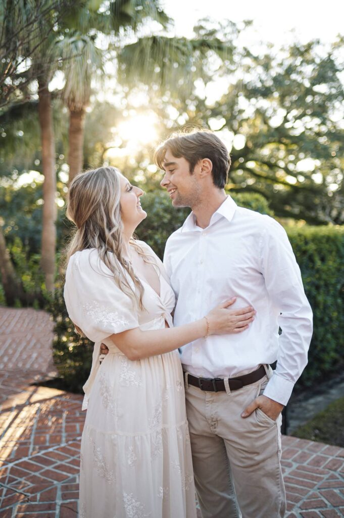 Engagement Portraits at The New Orleans Botanical Garden in Louisiana
