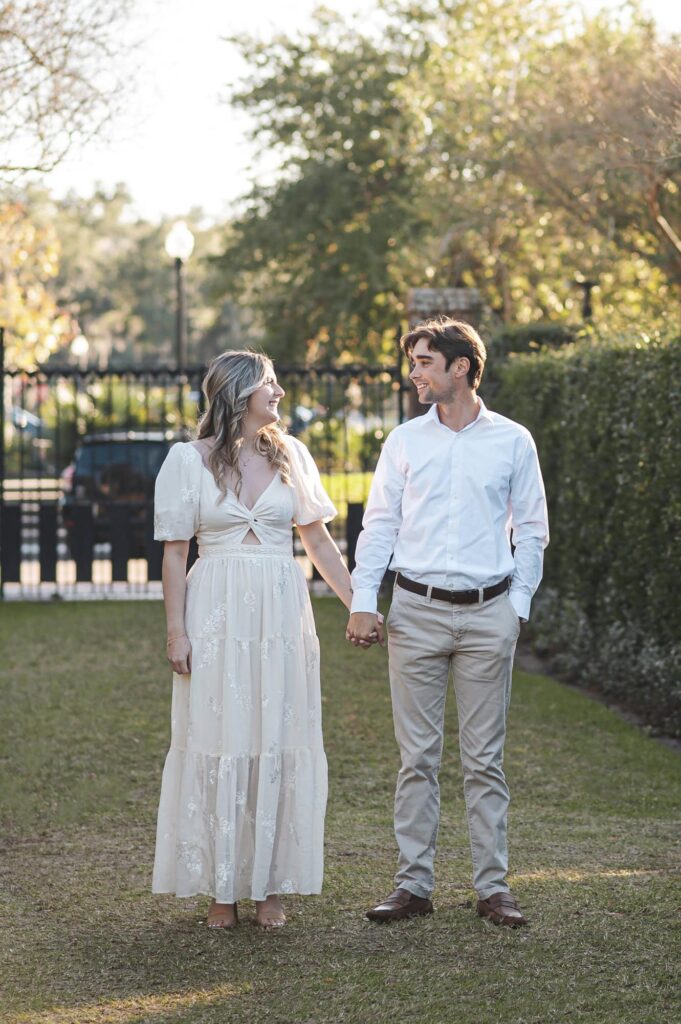 Engagement Portraits at The New Orleans Botanical Garden in Louisiana