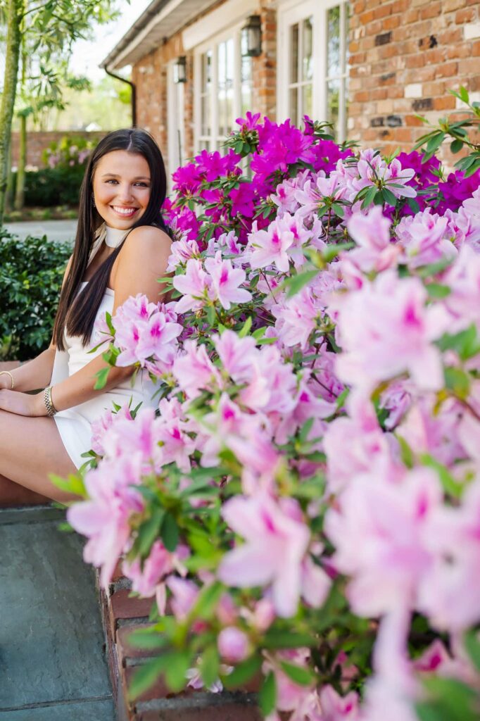 LSU Senior Graduation Portraits at Tri Delta House at LSU in Baton Rouge, LA