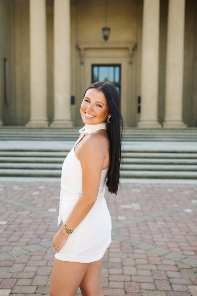 LSU Senior Graduation Portraits at Memorial Tower at LSU in Baton Rouge, LA