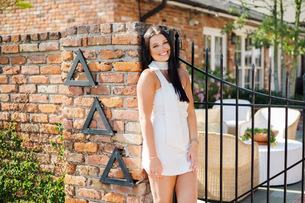 LSU Senior Graduation Portraits at Tri Delta House at LSU in Baton Rouge, LA