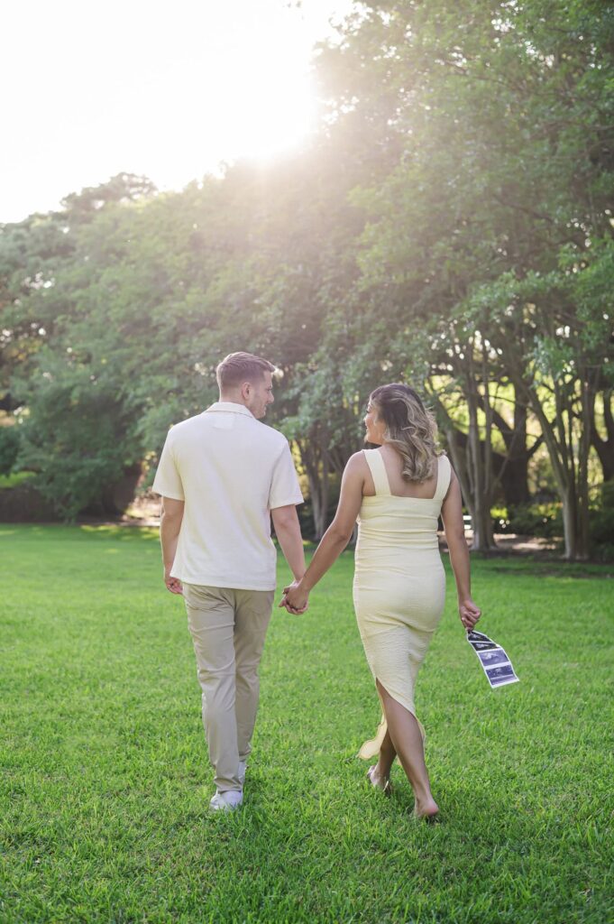 Baby Announcement in Arsenal Park near the State Capital in Baton Rouge, Louisiana
