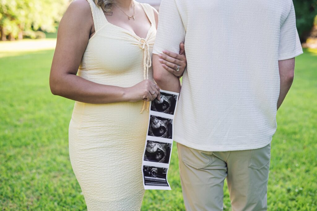 Baby Announcement in Arsenal Park near the State Capital in Baton Rouge, Louisiana