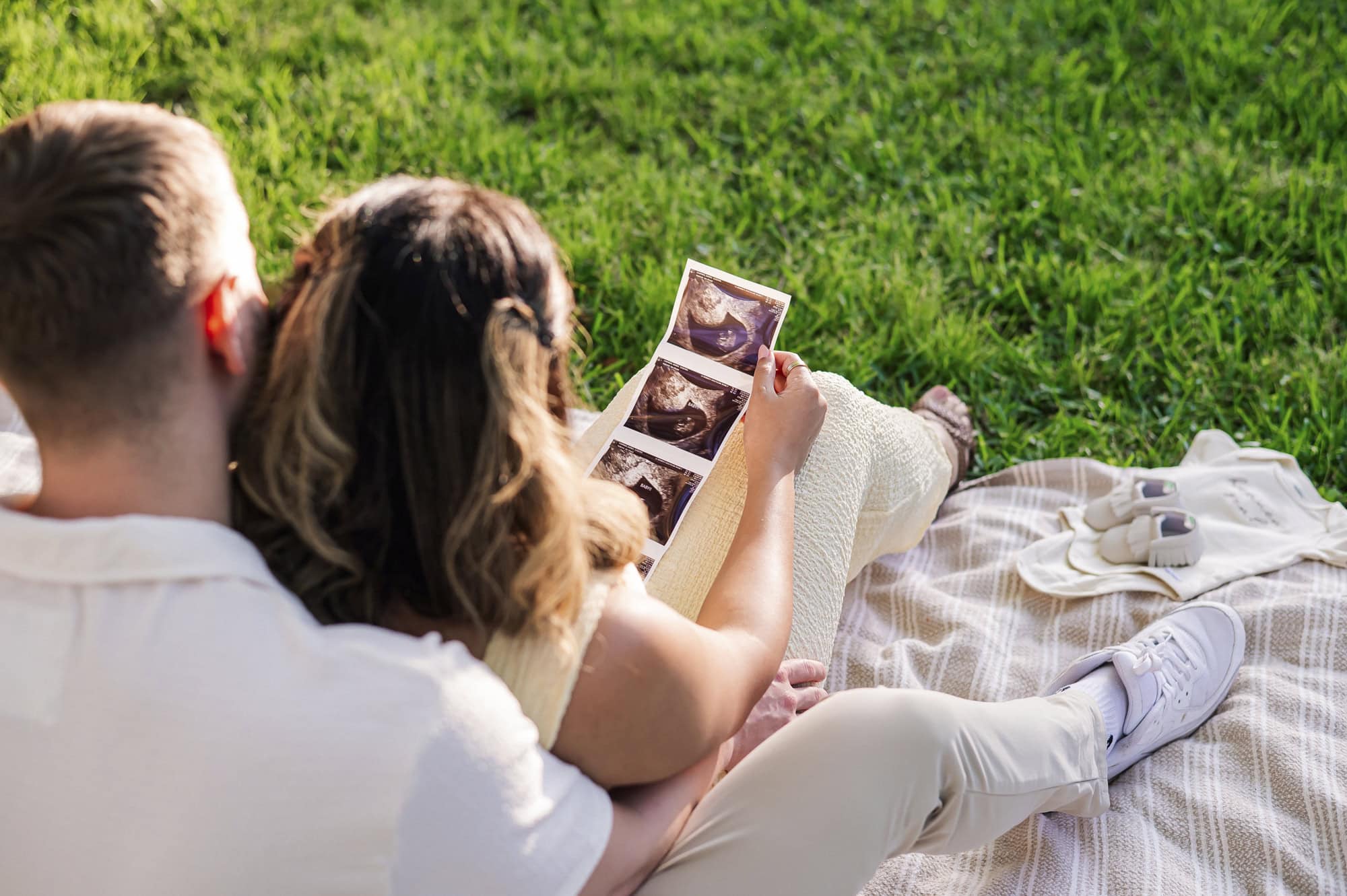 Baby Announcement in Arsenal Park near the State Capital in Baton Rouge, Louisiana