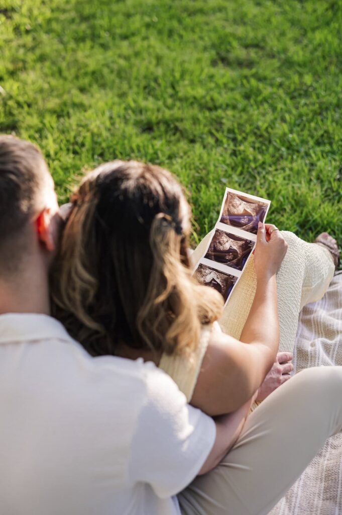 Baby Announcement in Arsenal Park near the State Capital in Baton Rouge, Louisiana