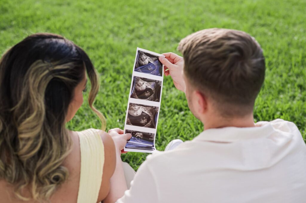 Baby Announcement in Arsenal Park near the State Capital in Baton Rouge, Louisiana